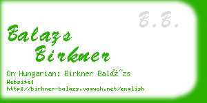 balazs birkner business card